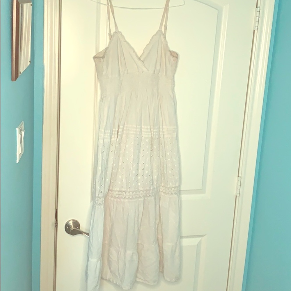 White Peasant Dress